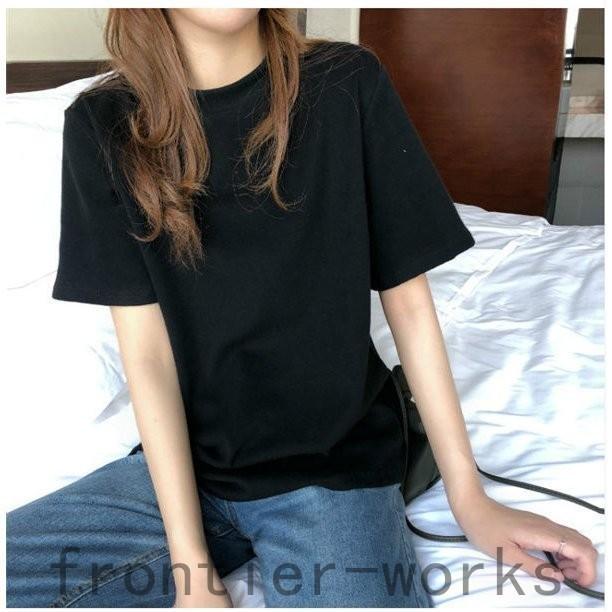 半袖tシャツ レディース Tシャツ 白 無地tシャツ レディース 白 透けない ゆったりtシャツ 半袖 カットソー 春夏 夏服 肌着 リゾート Fro69 Frontier Works 通販 Yahoo ショッピング