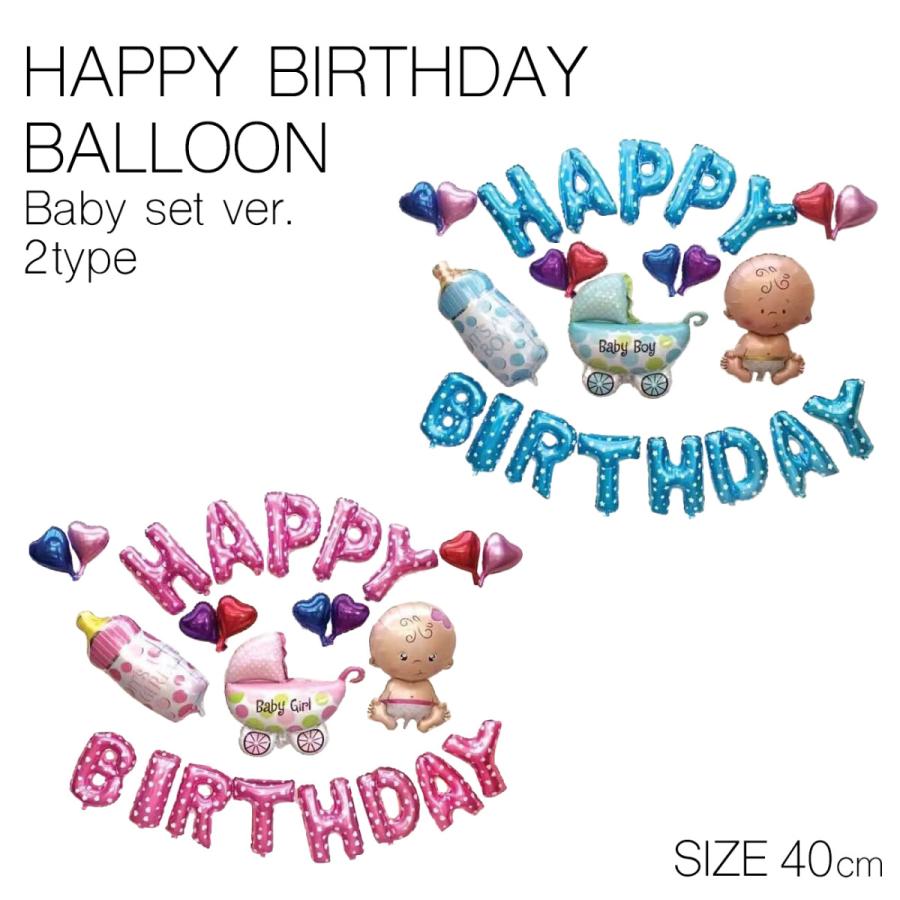 ハッピーバースデー 風船 バルーン セット 全2種 パーティ 誕生日 飾り付け Happy Birthday イベント 撮影 装飾 ぺたんこ配送 送料 無料 フロンティアジャパン 通販 Yahoo ショッピング
