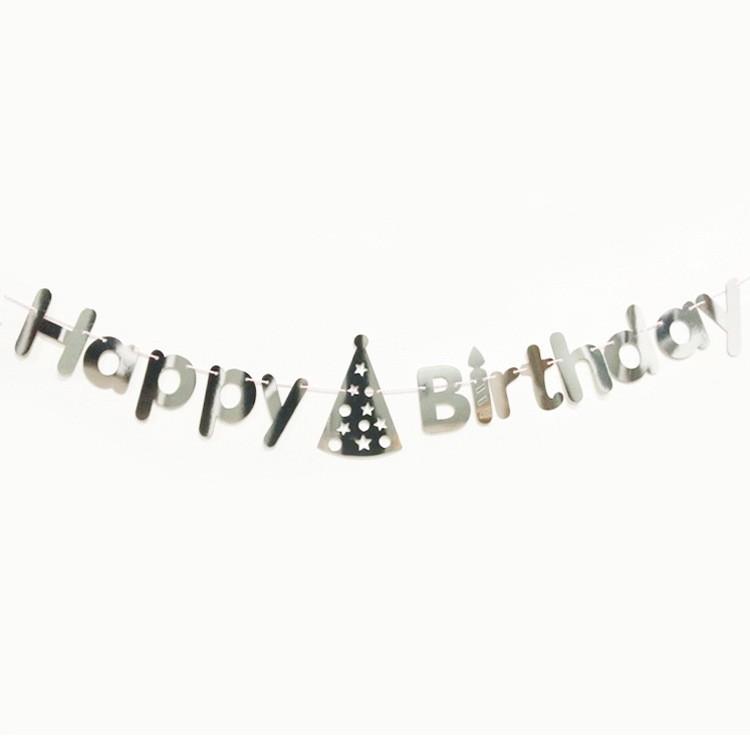 誕生日 ガーランド バースデー 全4色 おしゃれ 飾り デコレーション 金 銀 スクリプト Happy Birthday 筆記体 丸字 ぺたんこ配送 1000 フロンティアジャパン 通販 Yahoo ショッピング