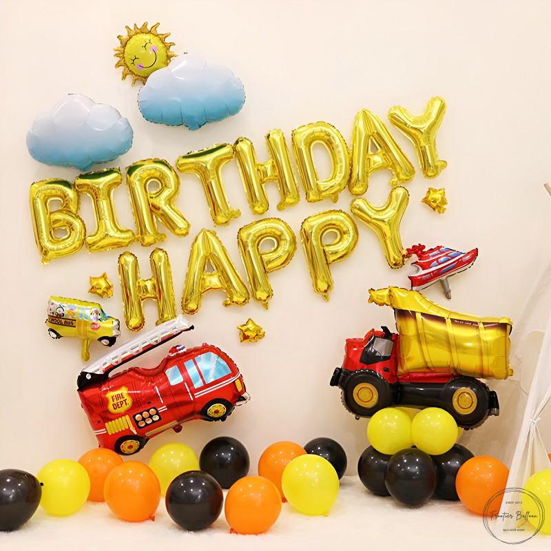 乗り物お誕生日バルーンセット バルーン 誕生日 豪華 車 働く車 風船 パーティー 飾り付け お祝い かっこいい 男の子 プレゼント ぺたんこ配送 送料無料 Fta384 A フロンティアジャパン 通販 Yahoo ショッピング