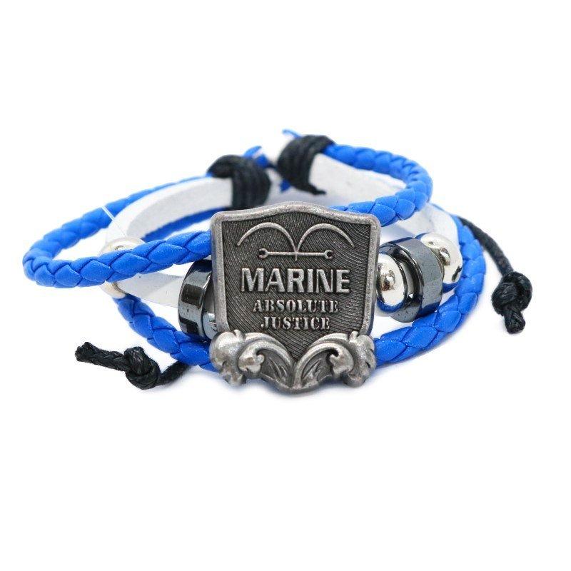 ワンピース ブレスレッド 海軍 Puレザー エンブレムver 最新 グッズ One Piece Stampede ワンピース スタンピード アクセサリー Rm 6091 フロンティアジャパン 通販 Yahoo ショッピング