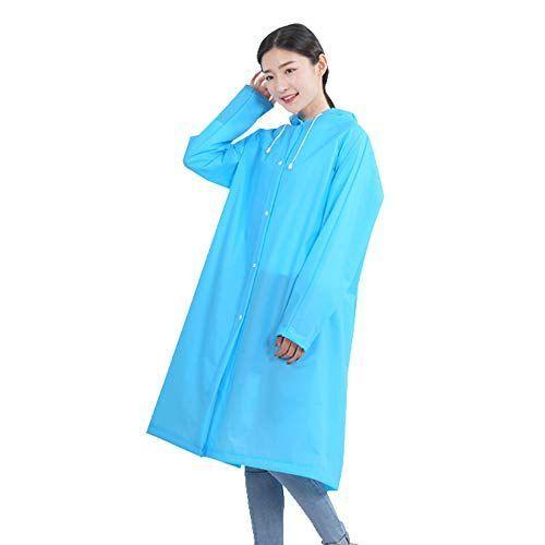 最適な価格 Idifu レディース 可愛い 自転車 レインポンチョ 完全防水 軽量 リュック対応 通勤 長袖 合羽 レインコート L ブルー 信頼 Www Muslimaidusa Org