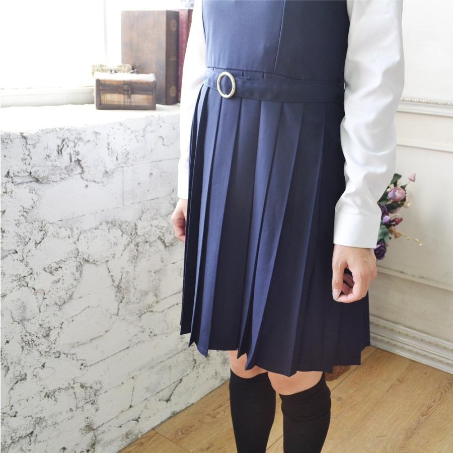ワンピース 正統派 制服 女子高生 通学 学生 中学 ネイビー 紺 夏服