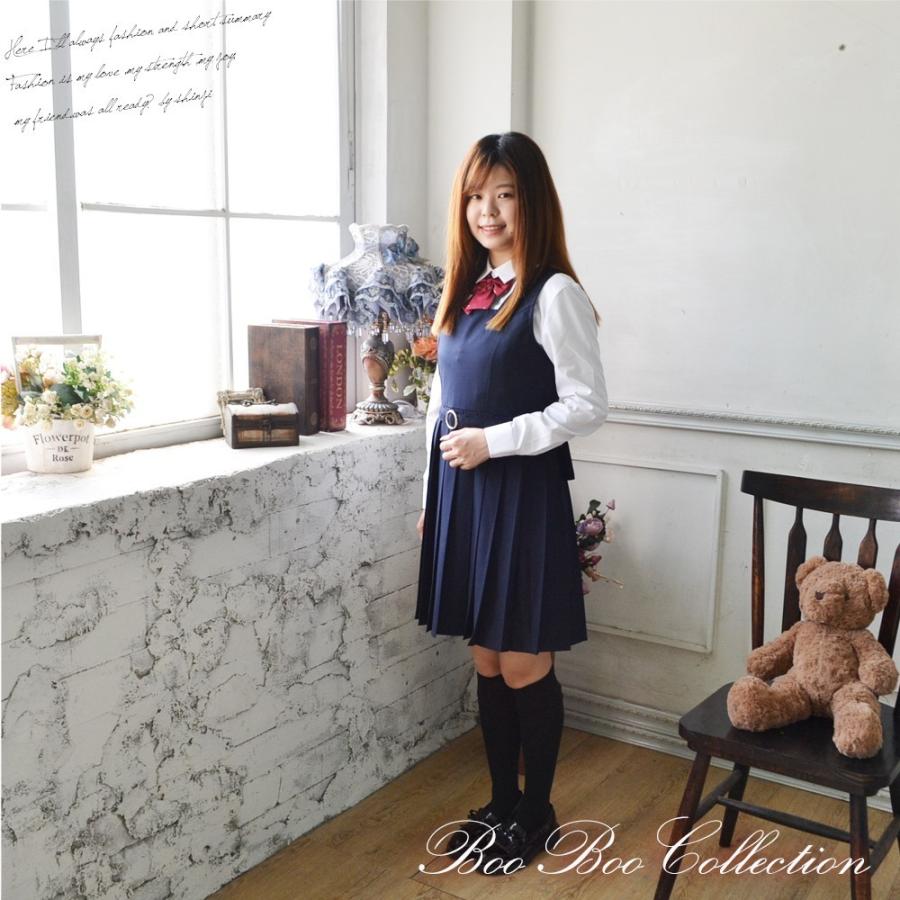 ワンピース 正統派 制服 女子高生 通学 学生 中学 ネイビー 紺 夏服