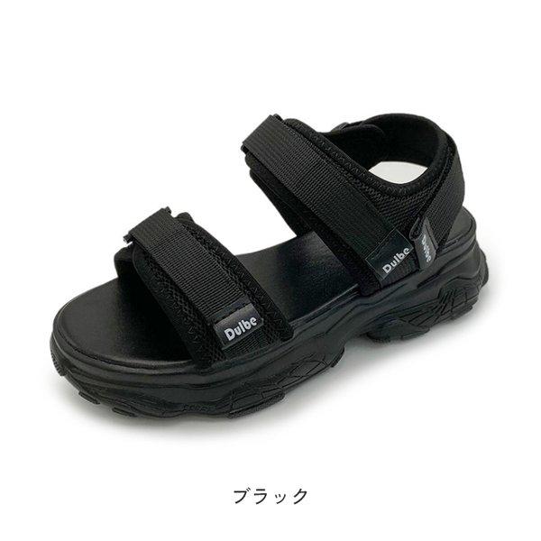 サンダル 厚底 スポーツサンダル レディース 厚底サンダル スポサン 黒