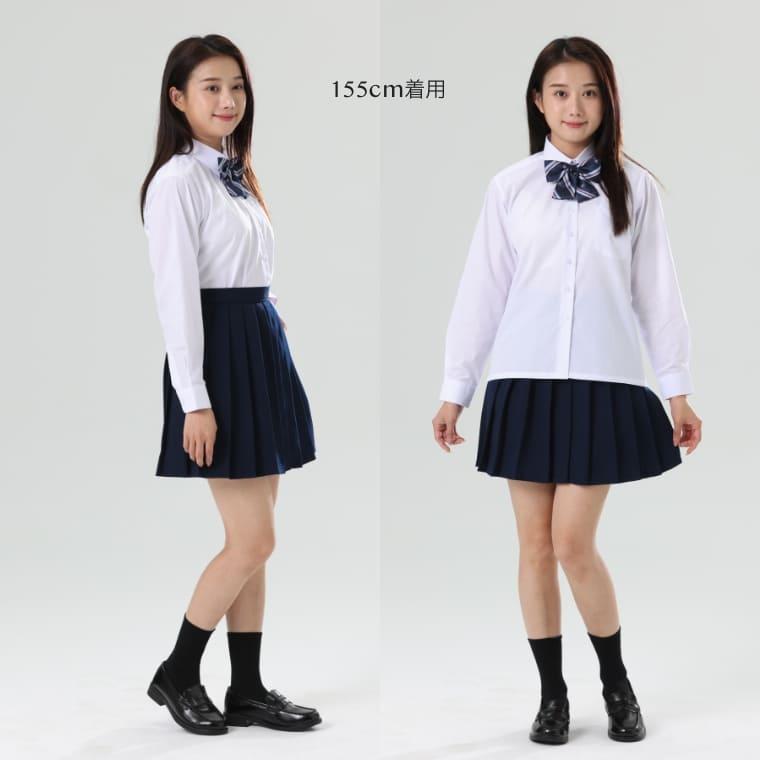 スクールシャツ 女子 長袖 ノーアイロン 制服 カッターシャツ 形態安定 速乾 シャツ レディース ワイシャツ ブラウス 小学生 高校生 中学生 子供 女の子 |  | 13