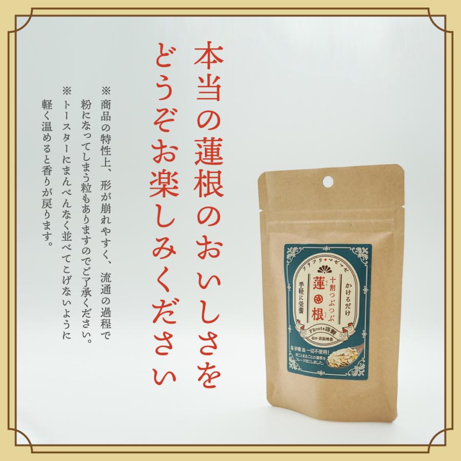 【送料無料】十割つぶつぶ蓮根 お徳用大袋65g入り レンコンパウダーよりも香ばしい味と香り！ 花粉症対策・免疫力UPにも |  | 14