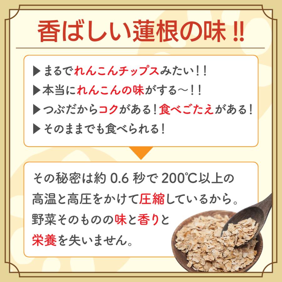 【送料無料】十割つぶつぶ蓮根 お徳用大袋65g入り レンコンパウダーよりも香ばしい味と香り！ 花粉症対策・免疫力UPにも |  | 03