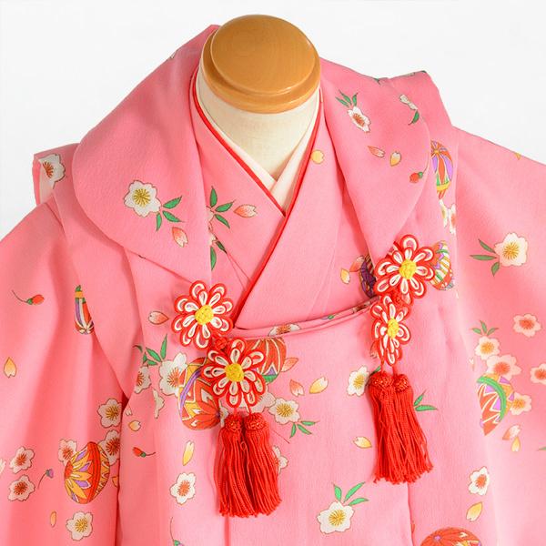 七五三 女の子 着物 レンタル 3歳 被布 ピンク桜手まり《身長》90cm前後☆簡単な着付けマニュアル付き! 子供 着物レンタル 女子 3才 被布セット お宮参り :m753-3203:貸衣装froufrou 通販 七五三 着物 3歳 レンタル 七五三 3歳 被布 セット 3800式部クラシック ピンク×ピンクレトロ花 ブランド 女の子 七五三レンタル 3歳 女児 被布 七五三 三歳女児 被布コート 子供 お祝い着 正月 3歳 3才 きものレンタル 新品足袋プレゼント 往復送料無料