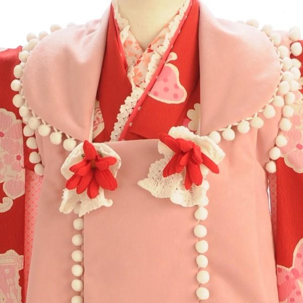七五三 女の子 着物 レンタル 3歳 被布 SEIKO 赤シンデレラ城 七五三 女の子 着物 レンタル 3歳 被布 SEIKO 赤シンデレラ城