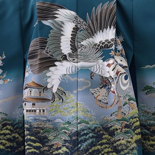 七五三 5歳 男の子 着物 レンタル 葵タカに小槌《身長》115cm前後