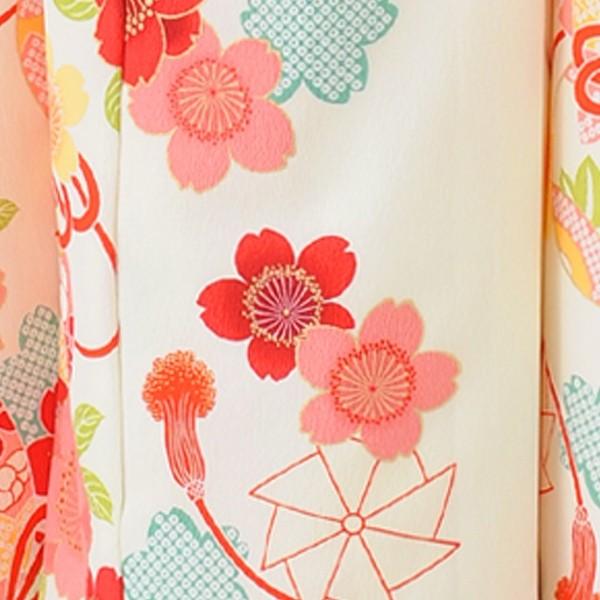 七五三 女の子 着物レンタル 7歳 ぷちぷり桜 7才・身長120cm前後☆簡単