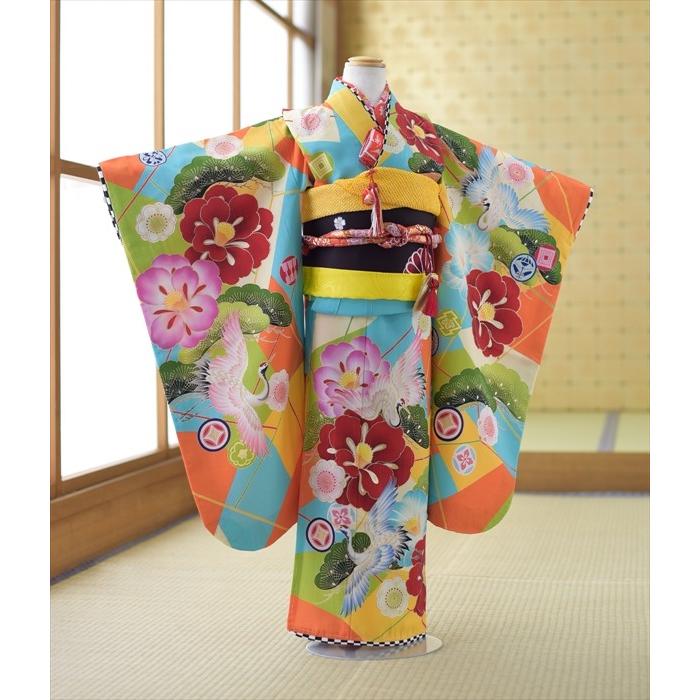 専用です★JAPAN STYLE ジャパンスタイル　松に椿と鶴　七歳着物セット 専用です☆JAPAN STYLE ジャパンスタイル 松に椿と鶴 七歳着物セット