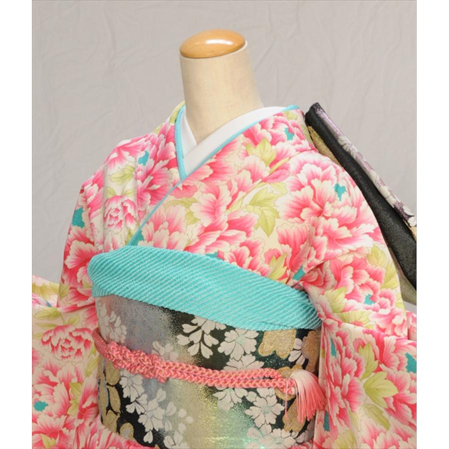 振袖 身長150-165cm 鮮やかピンク×イエロー 正絹 着物の種類を完全攻略