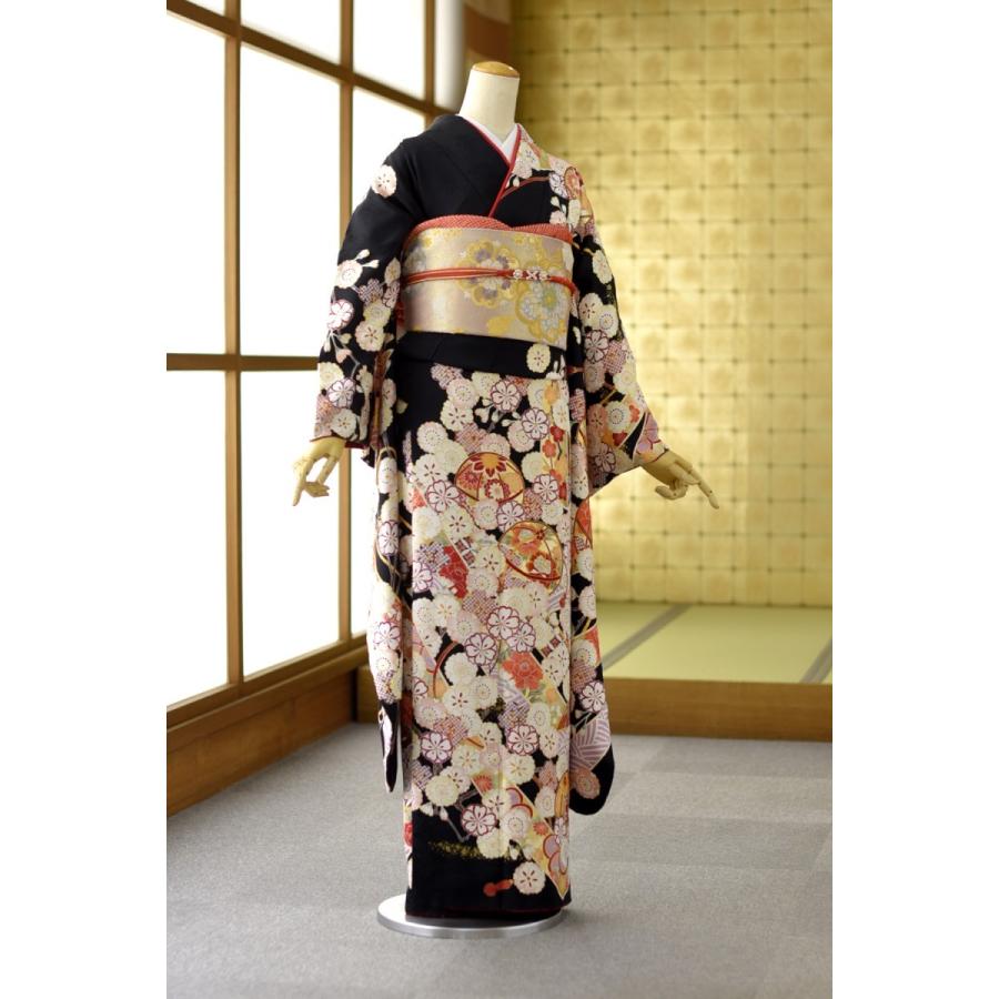振袖 レンタル 結婚式 結納 卒業式 春 夏 成人式 身長 156cm 171cm位 振袖レンタル 着物レンタル 食事会 振り袖レンタル 前撮り 黒熨斗目桜手まり Mf055 貸衣装froufrou 通販 Yahoo ショッピング