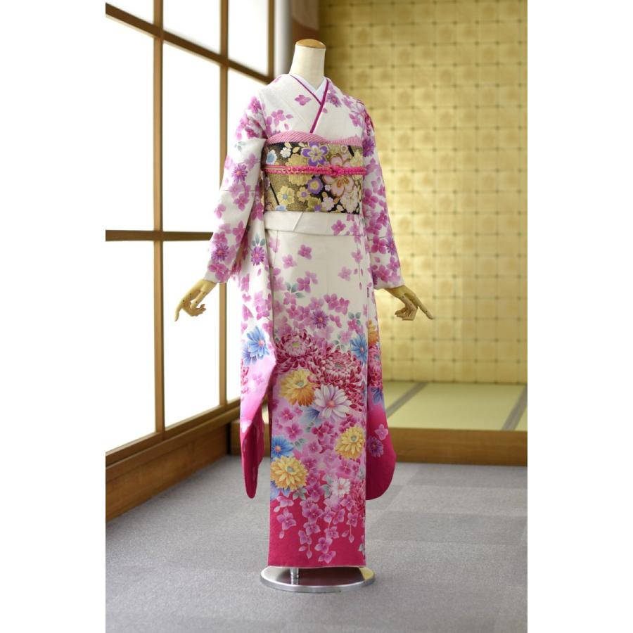 成人式 振袖レンタル 着物レンタル 振袖 レンタル 身長 155cm 170cm位 成人式振袖 二十歳 正月振袖 1月振袖 貸衣装 振り袖レンタル 白地大輪菊に胡蝶蘭 Mf065s 貸衣装froufrou 通販 Yahoo ショッピング