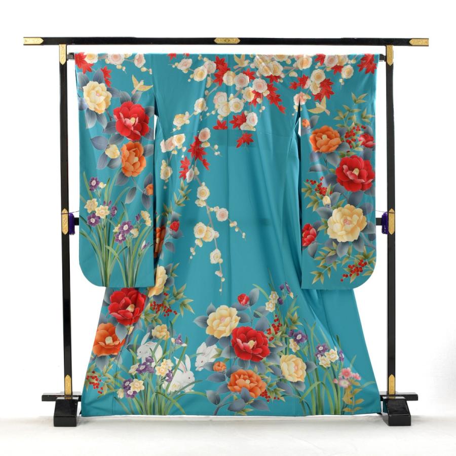 成人式 振袖レンタル 着物レンタル 振袖 レンタル 成人式振袖 二十歳 正月振袖 1月振袖 貸衣装 振り袖レンタル レトロ新橋椿にうさぎ 身長153cm〜168cm位 予約状況