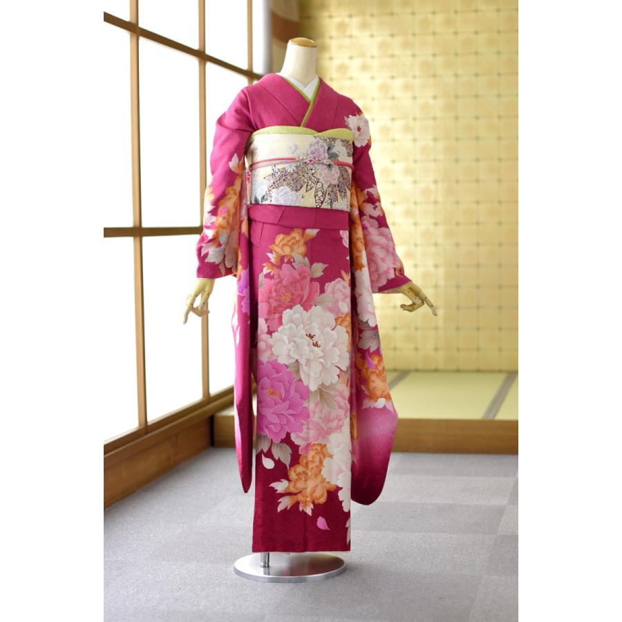 振袖 身長159-174cm 濃茶正絹