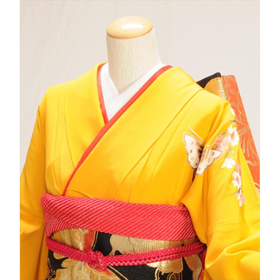 桜に蝶々、松に藤　豪華金彩　振袖フルセット　ｍ21　成人式　LL～3L 成人式 振袖レンタル 着物レンタル 振袖 レンタル 成人式振袖 二十歳