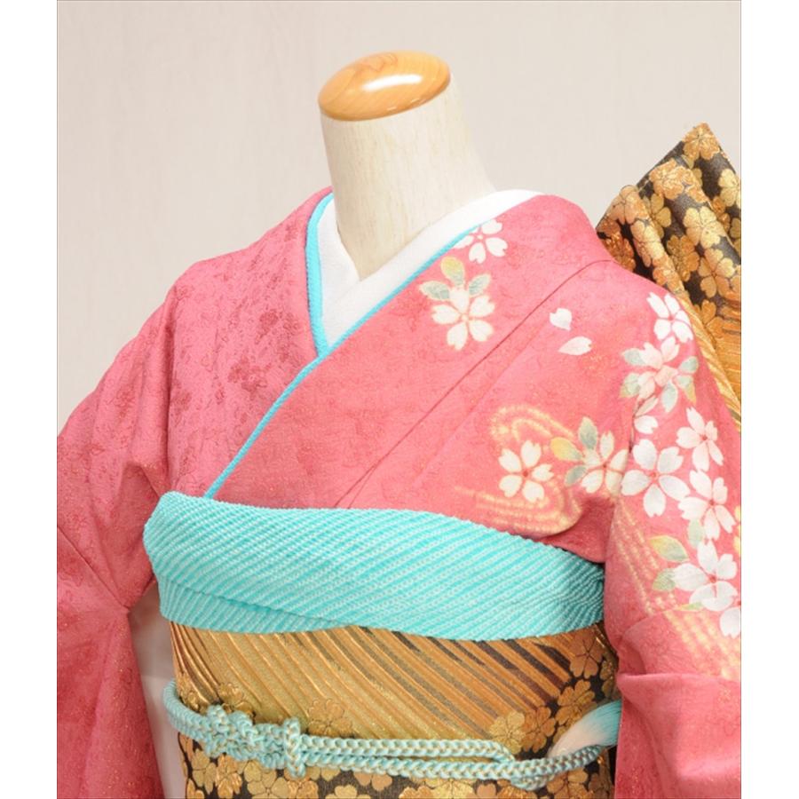 金通し振袖正絹 雅びコーディネート一式トールサイズ