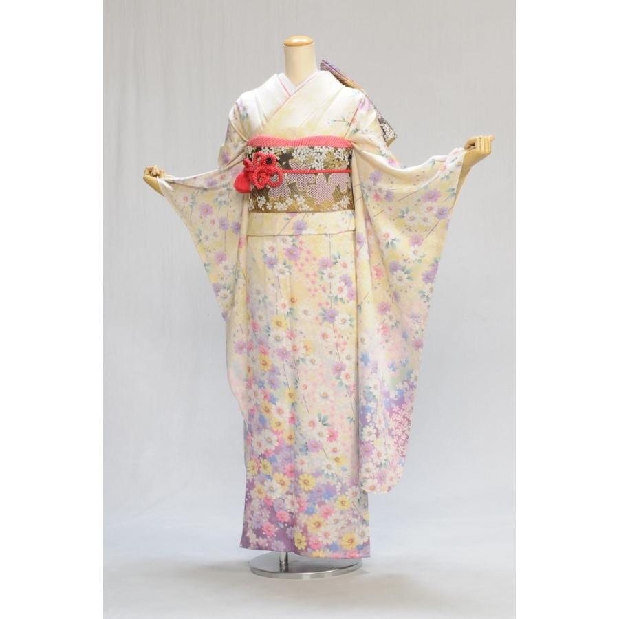 単衣 振袖 夏用 レンタル 身長 165cm〜178cm位 夏 サマー 着物 結婚式