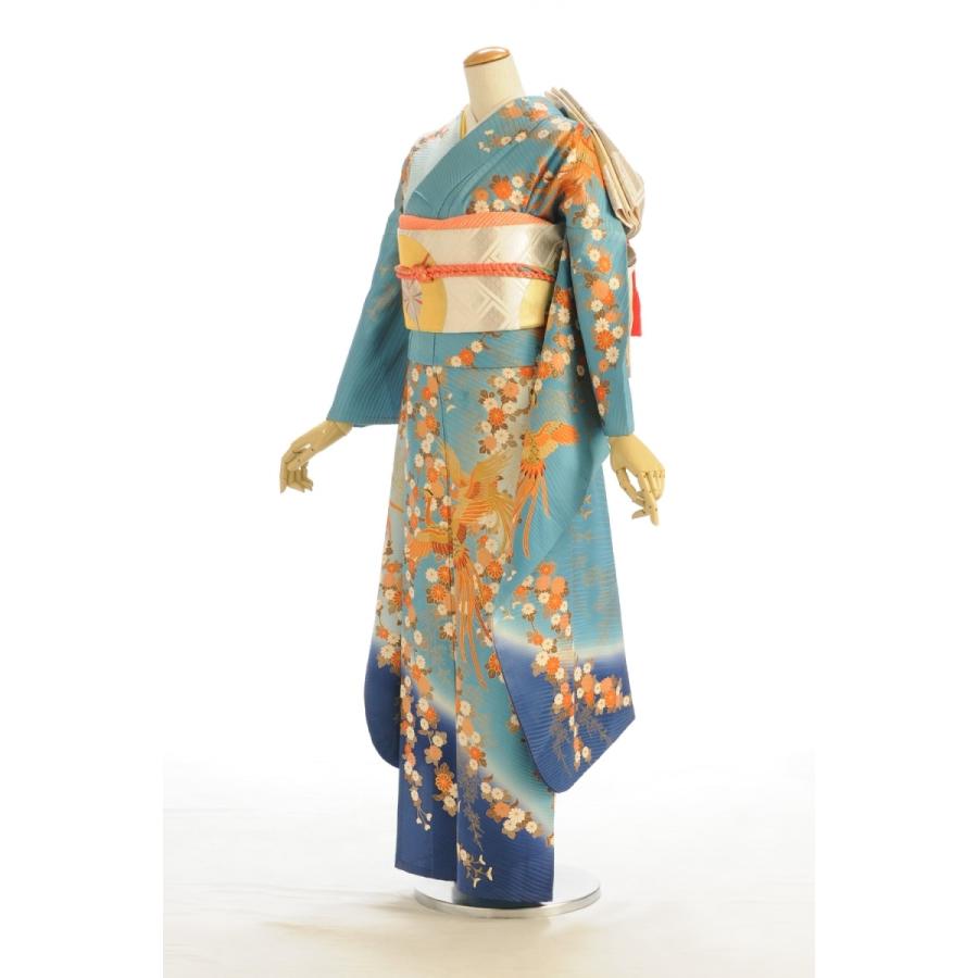 夏用単衣振袖 夏 振袖 レンタル 身長 150cm〜163cm位 着物レンタル