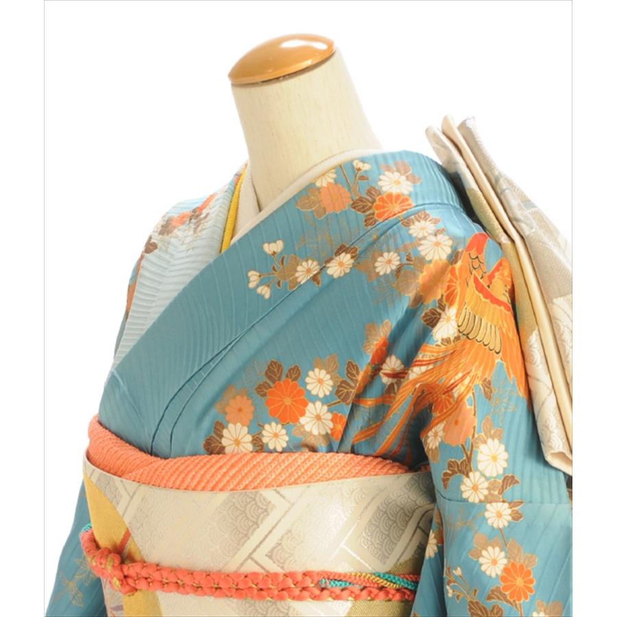 夏用単衣振袖 夏 振袖 レンタル 身長 150cm〜163cm位 着物レンタル