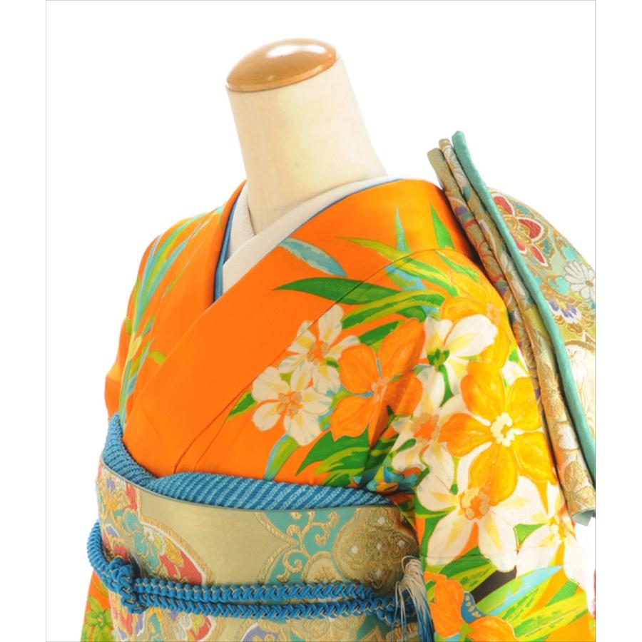 夏用 単衣 振袖レンタル 身長 148cm〜160cm位 夏 振袖 レンタル