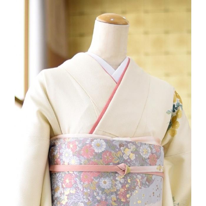 レンタル訪問着 クリーム丸菊 身長 145cm〜155cm位 結婚式 お茶会
