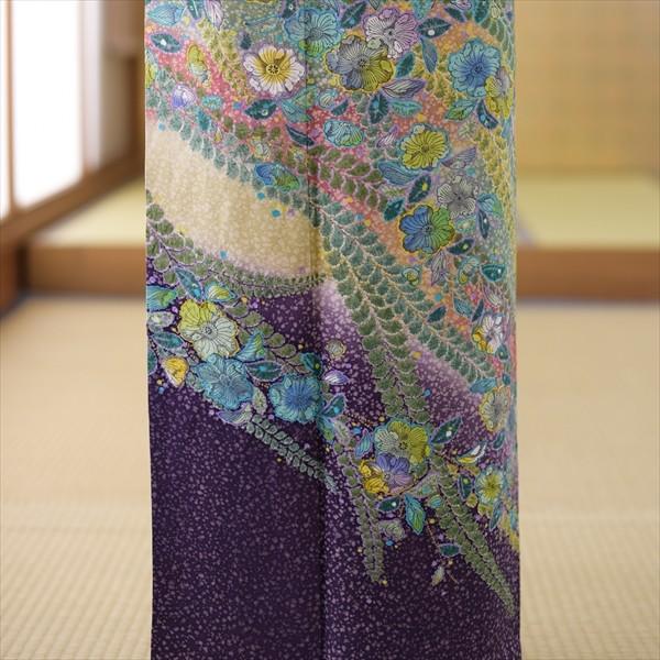 訪問着 レンタル 卒業式 母 着物 グリーン五色辻が花 貸衣装 レンタル
