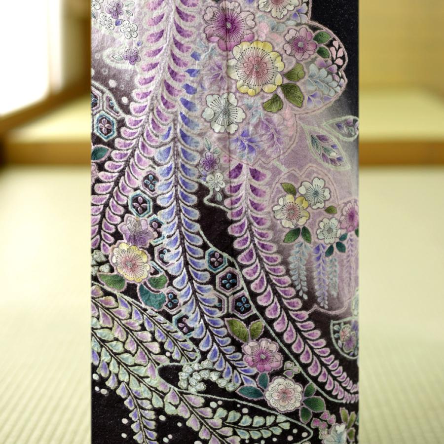 夏用単衣訪問着 金通し黒竜安の花 身長 160cm〜178cm位 訪問着