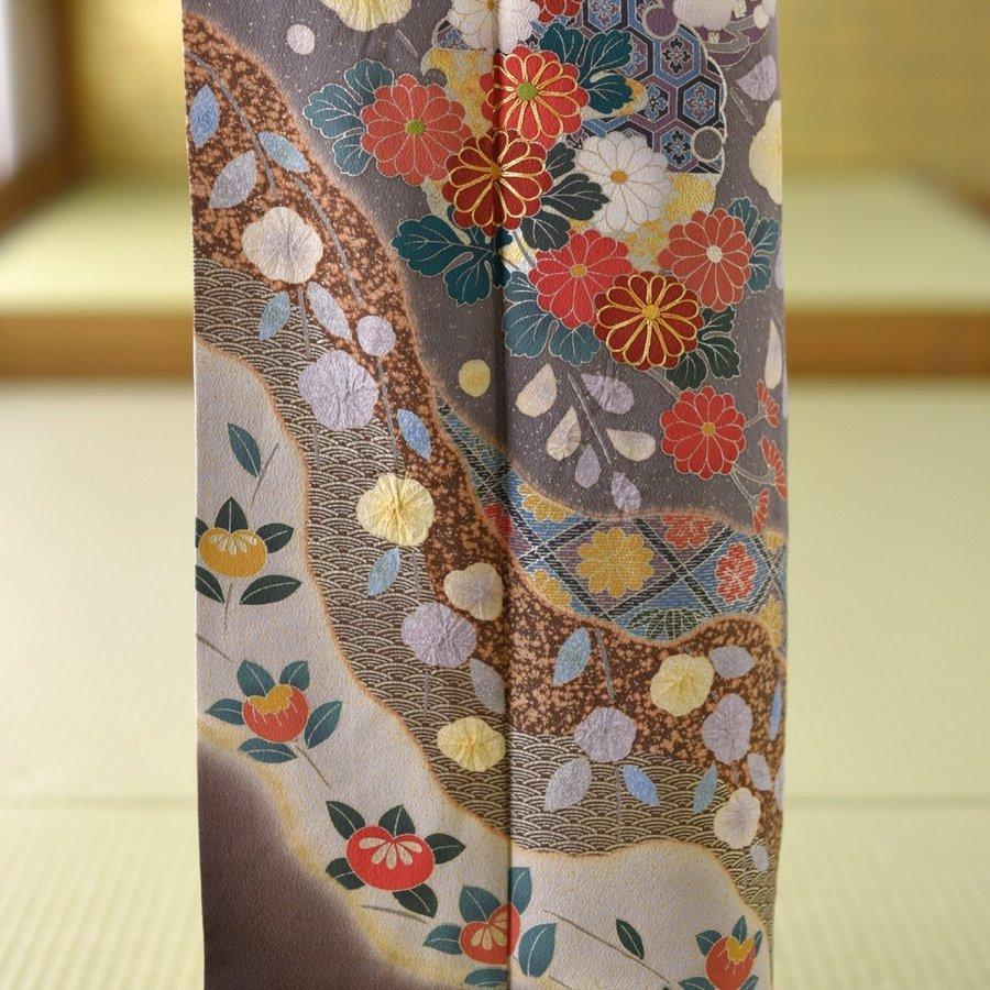 訪問着 レンタル 卒業式 母 着物 右近手しぼり辻が花 身長155cm〜170cm