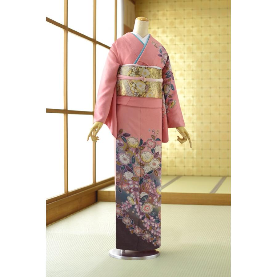 訪問着 レンタル ソフトピンク絞り辻が花 身長 164cm〜174cm位 訪問着 レンタル ソフトピンク絞り辻が花 身長 164cm〜174cm位