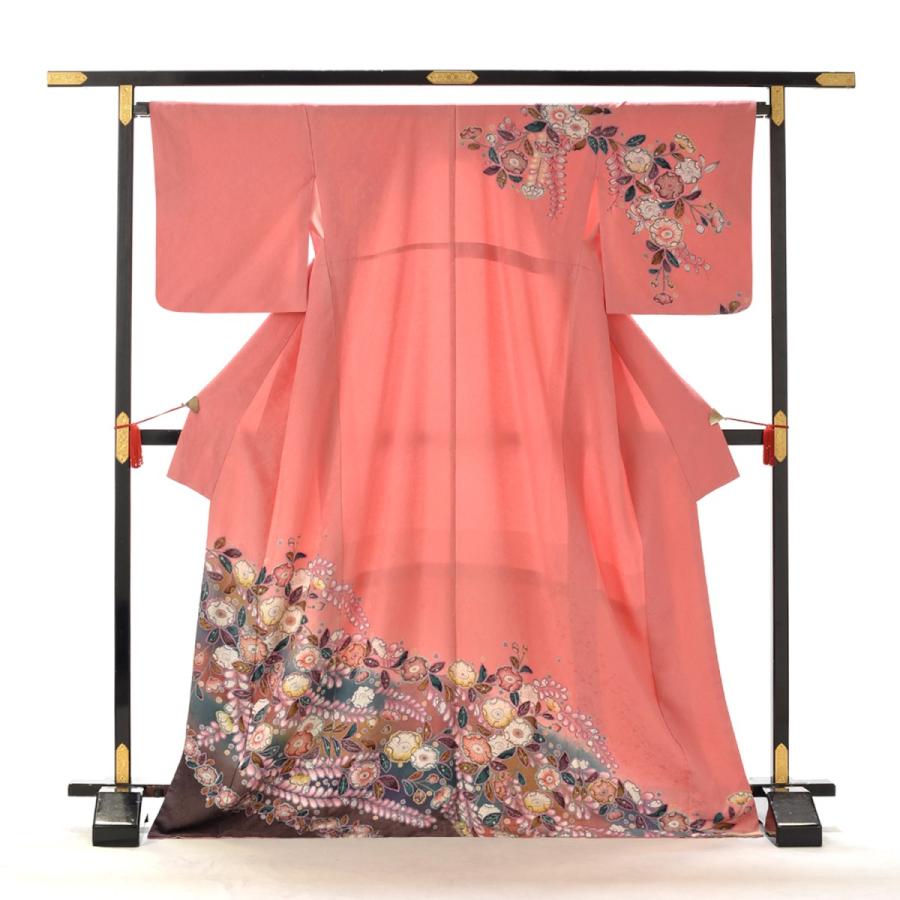 訪問着 レンタル ソフトピンク絞り辻が花 身長 164cm〜174cm位 訪問着 レンタル ソフトピンク絞り辻が花 身長 164cm〜174cm位