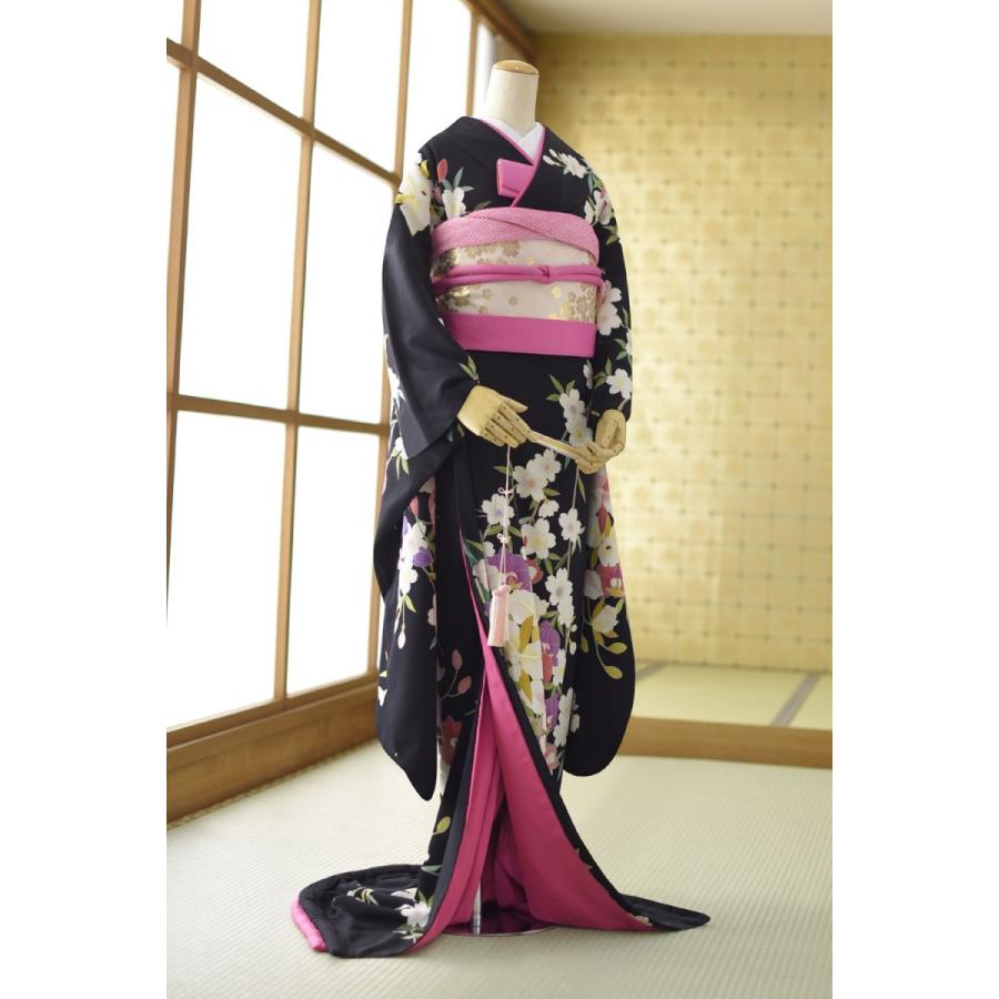 レンタル 引き振袖 黒 古典 レトロ 花嫁振袖レンタル 着物 レンタル 引き振袖 黒 古典 レトロ 花嫁振袖レンタル 着物