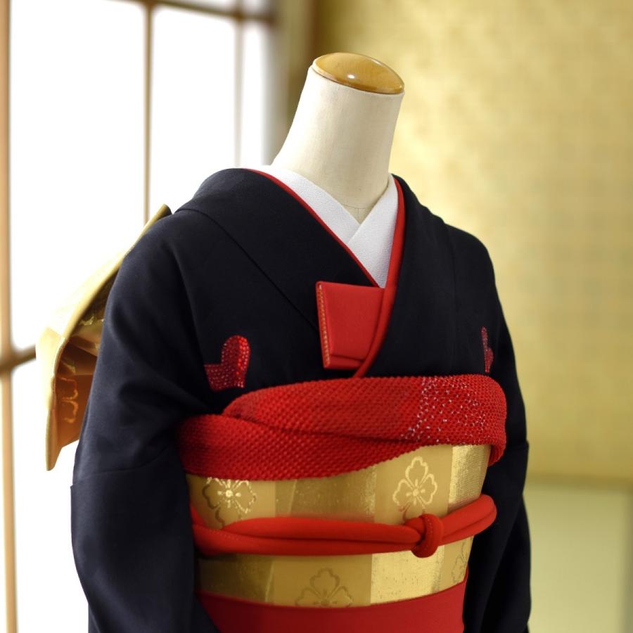 【手描き 美品】 引振袖 大振袖 花嫁衣裳 結婚式 ブライダル 本体 黒 振袖 引き振袖レンタル 結婚式 フォトウェディング 新婦和装 紋付き