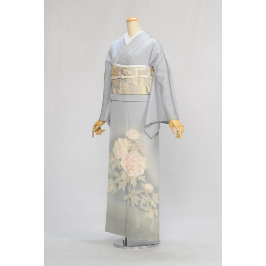グレー二色芍薬 身長 154cm 164cm位 高級 正絹 色留袖 レンタル 着物 結婚式 親族 姉 妹 祖母 列席 お呼ばれ 式典 女性 礼装 おしゃれ 上品 色留め袖 留袖 Mit33 貸衣装froufrou 通販 Yahoo ショッピング