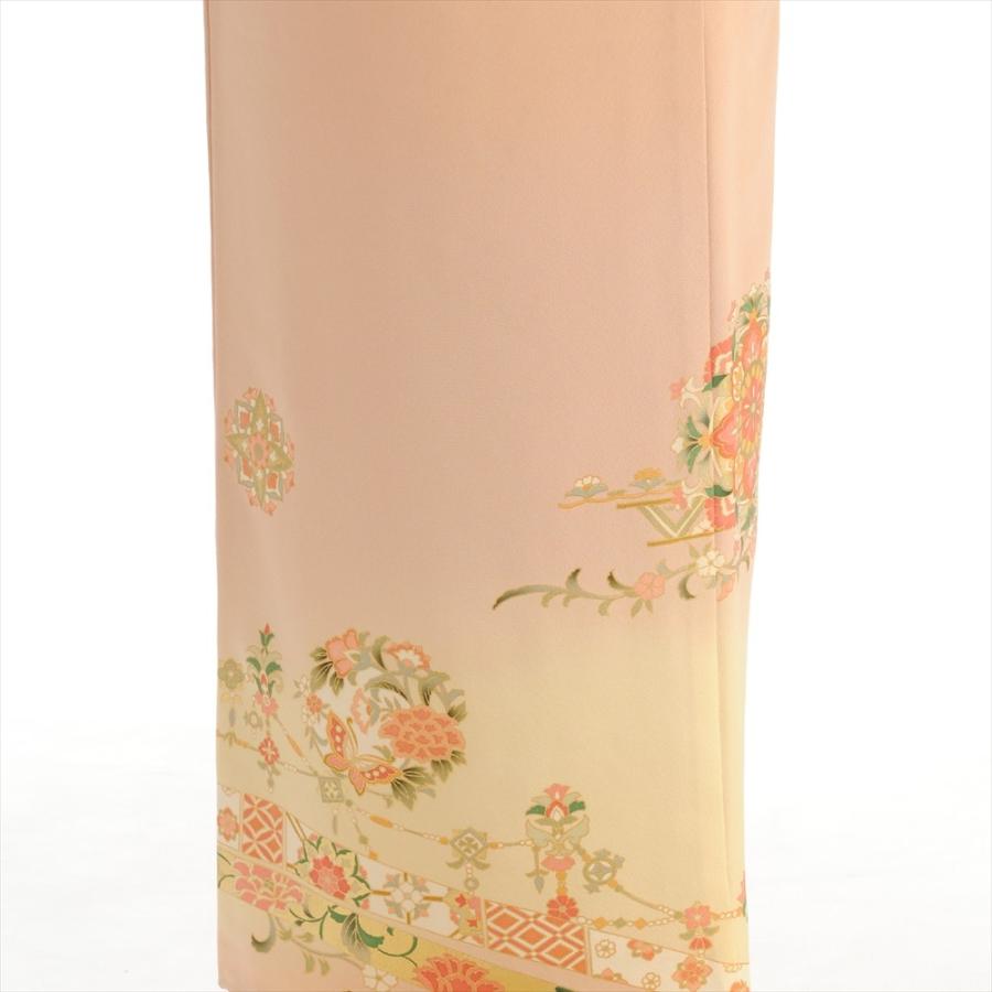 【色留袖】身丈149.5㌢ 袷 桜 フォーマル 背紋 高級 正絹 着物11 色留袖】身丈149.5㌢ 袷 桜 フォーマル 背紋 高級 正絹 着物11