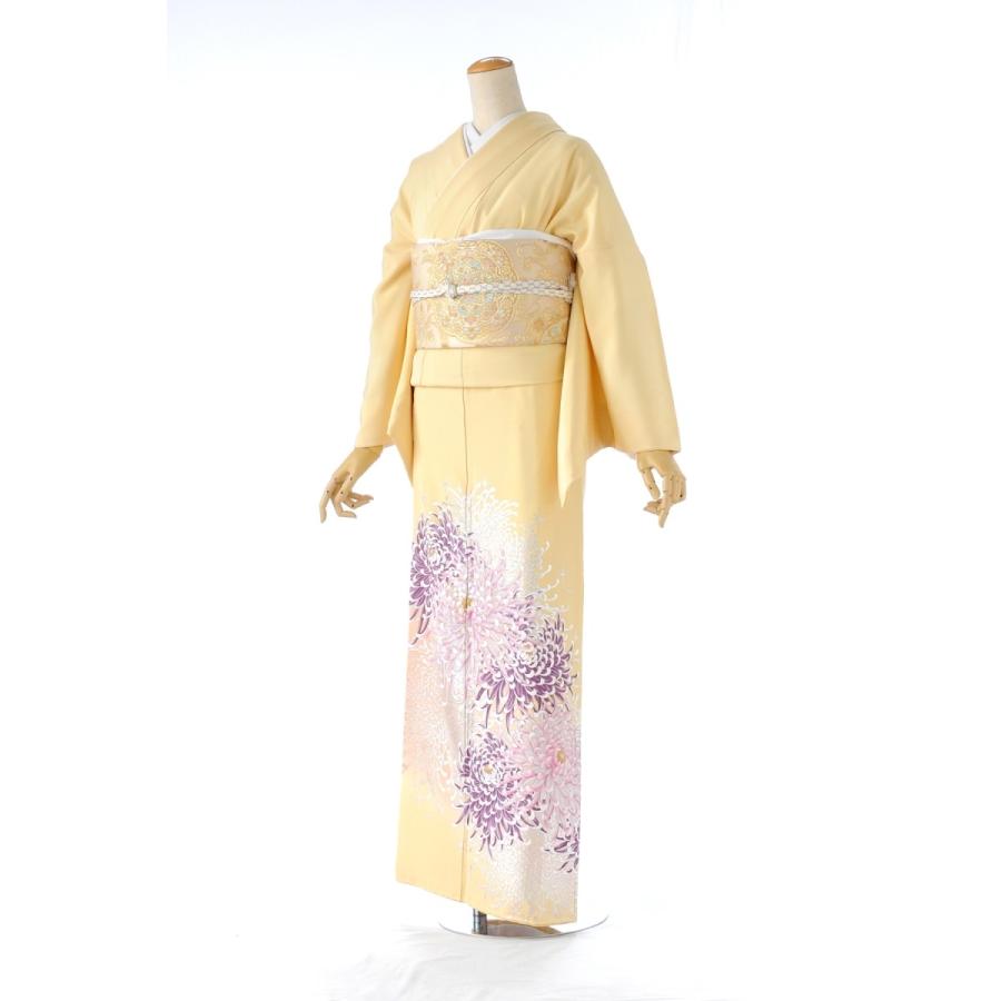 色留袖 レンタル クリーム三色乱菊 身長 158cm-170cm位 結婚式 着物