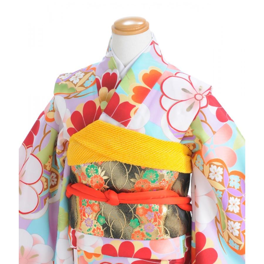 水色小紋菊 10歳女子 身長 140cm前後 10才女の子 ジュニア着物 レンタル 小学生 帯付き振袖 簡単な着付けマニュアル付き フォトブック プレゼント Mjk103 貸衣装froufrou 通販 Yahoo ショッピング