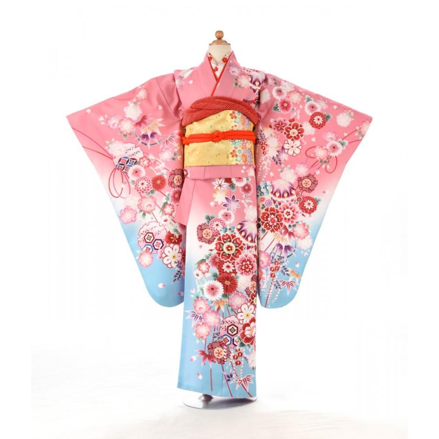 ジュニア着物 身長 140cm前後 9歳 10歳 11歳 12歳 女子 女の子 着物レンタル 小学生 帯付き振袖 簡単な着付けマニュアル付き 10才 11才 12才 Mjk104 貸衣装froufrou 通販 Yahoo ショッピング