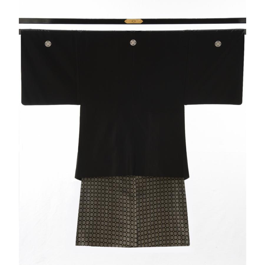 レンタル 紋付 羽織袴 太閤 黒 身長160cm〜180cm 男性着物 新郎