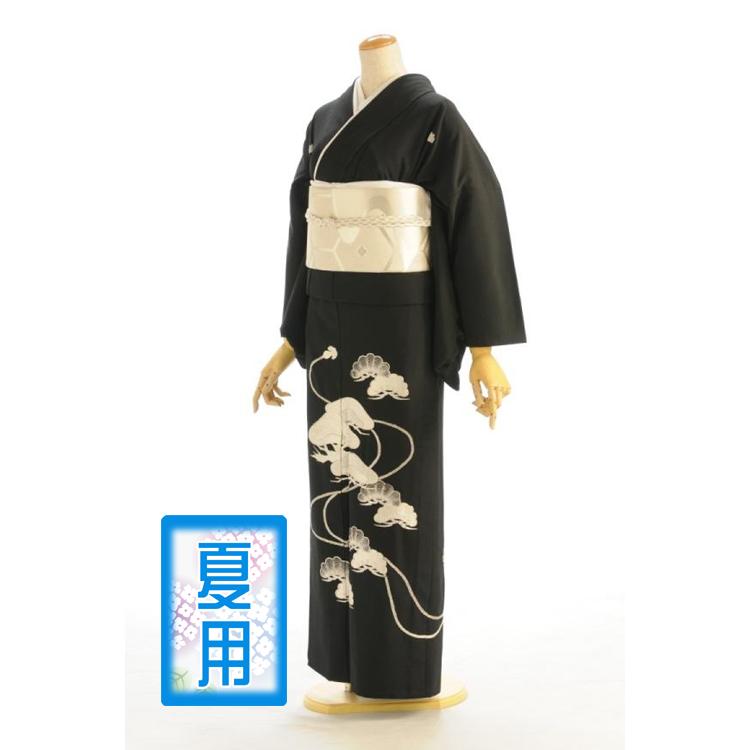 留袖とモーニング同時注文で10%OFF 留袖 レンタル 夏用 単衣 松結び