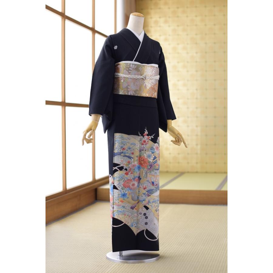 留袖 レンタル 夏用 単衣 やまとの几帳 身長145cm〜158cm位 黒留袖 