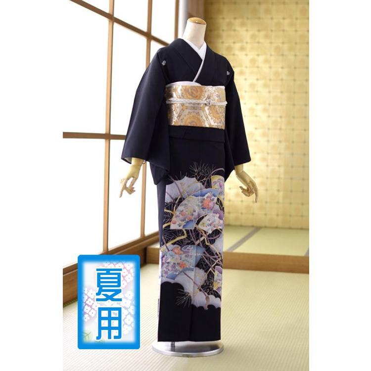 留袖とモーニング同時注文で10%OFF 留袖 レンタル 単衣 夏用 松葉字紙
