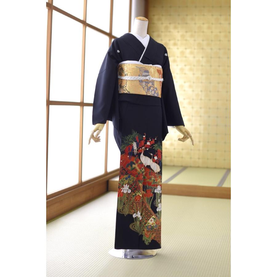 留袖 レンタル 赤亀甲丹頂づる《身長》153cm〜165cm位 着物 留袖 レンタル 赤亀甲丹頂づる《身長》153cm〜165cm位 着物