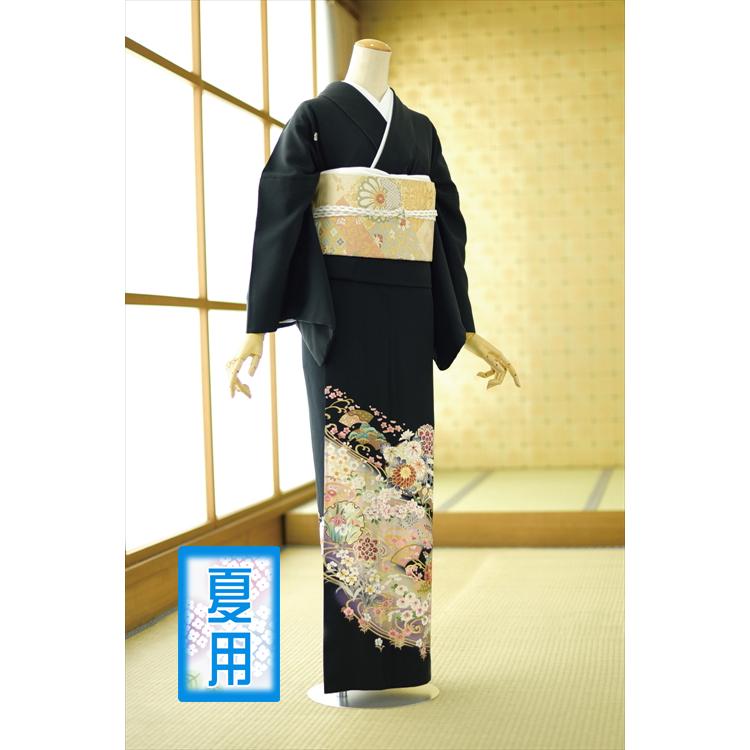 留袖とモーニング同時注文で10%OFF 留袖 レンタル 結婚式 夏用 単衣 紫