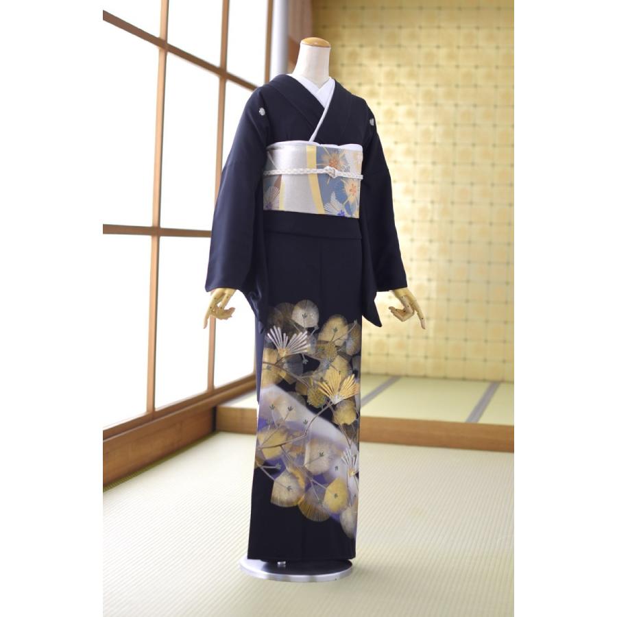 留袖 レンタル 高級 正絹 金彩若松《身長》155cm〜167cm位 着物