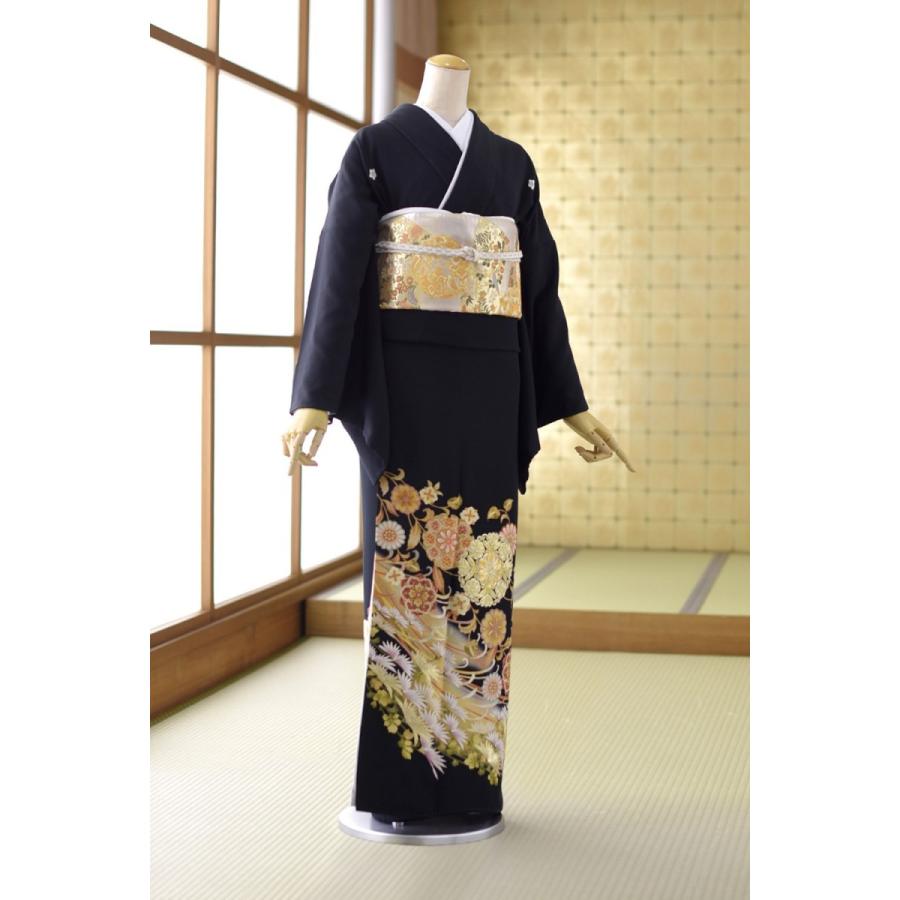 留袖 レンタル 唐花糸菊 身長 150cm 158cm位 高級 正絹 着物レンタル 結婚式 母親 姉 妹 親族 列席者 礼装 黒留袖レンタル 留め袖 貸衣装 Mt 貸衣装froufrou 通販 Yahoo ショッピング