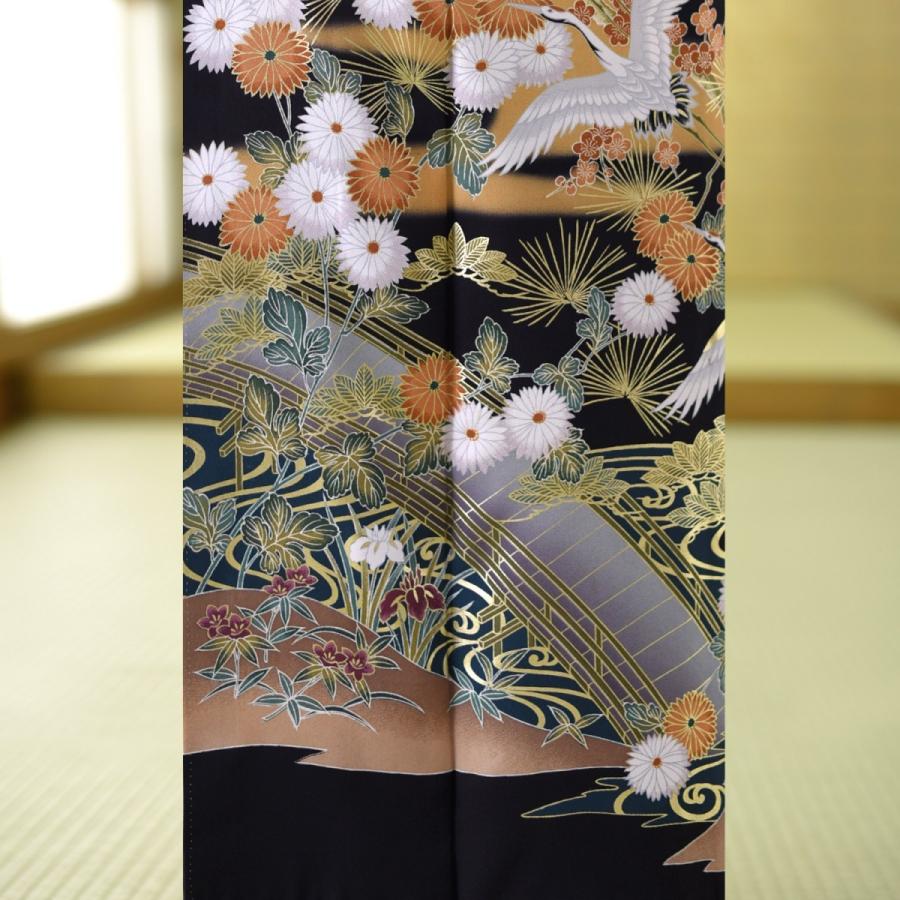 留袖とモーニング同時注文で10%OFF レンタル 留袖 京松葉群づる《身長